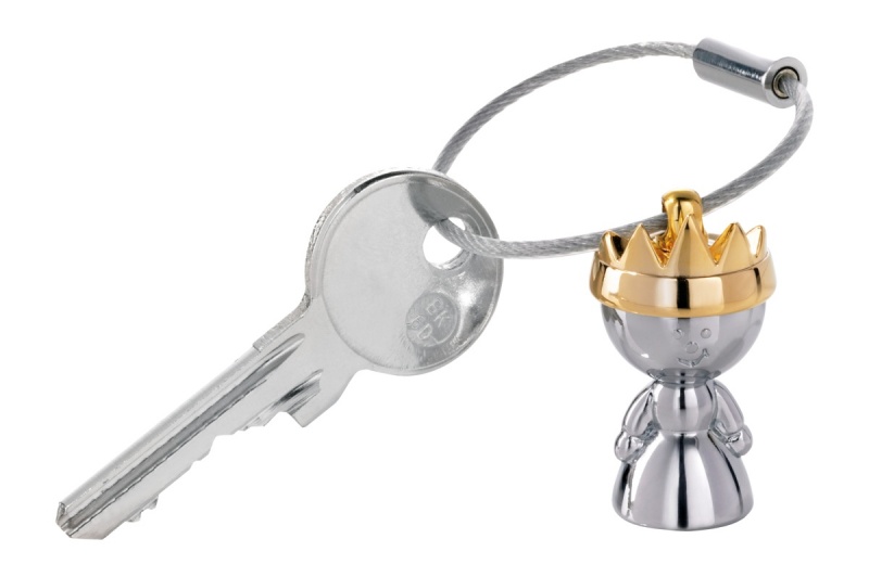 Brelok TROIKA Little Queen, chromowany metal, Ekskluzywne, Gadżety