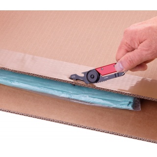 Brelok TROIKA Egon, z karabińczykiem, 5 funkcji, czarno‑czerwony, Ekskluzywne, Gadżety