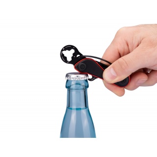 Brelok TROIKA Parcel Cut & Cart, 9 funkcji, czarno-czerwony, Ekskluzywne, Gadżety