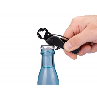 Brelok TROIKA Parcel Cut & Cart, 9 funkcji, czarno‑tytanowy, Ekskluzywne, Gadżety