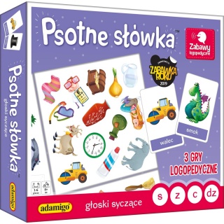 PSOTNE SŁ&Oacute;WKA - GŁOSKI SYCZĄCE, Edukacyjne, Gry