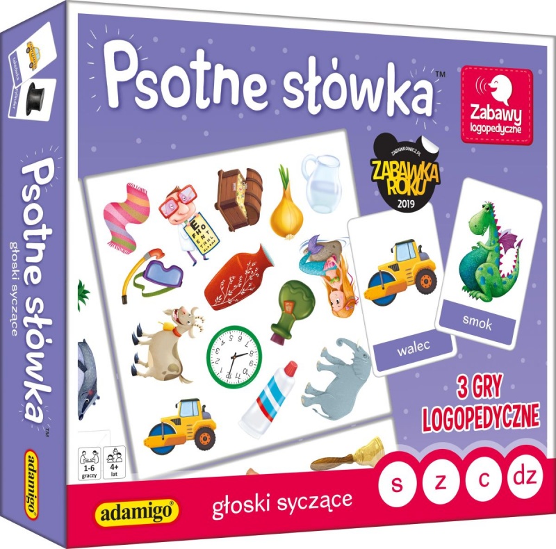 PSOTNE SŁ&Oacute;WKA - GŁOSKI SYCZĄCE, Edukacyjne, Gry
