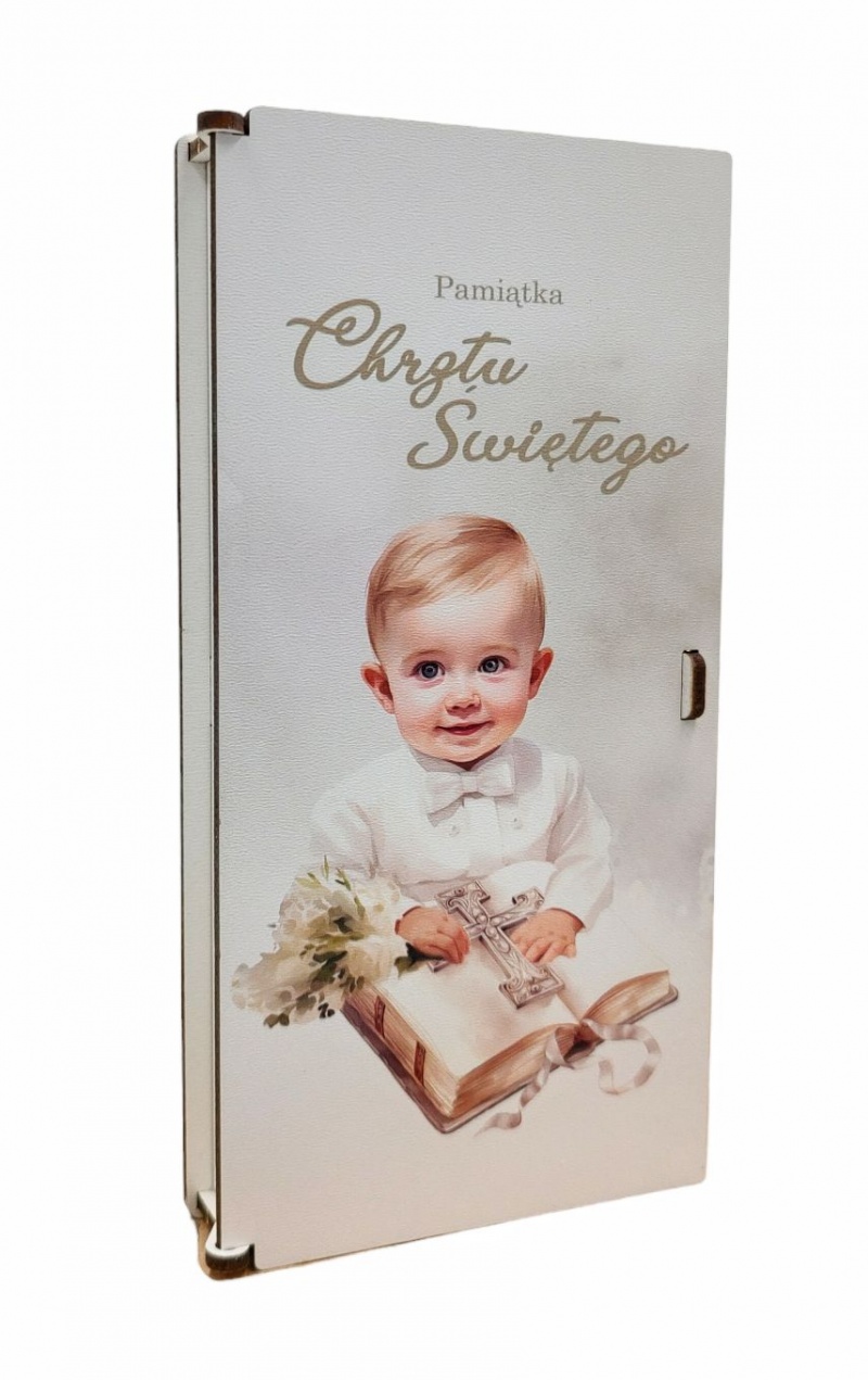 PUDEŁKO UPOMINKOWE PC9 CHRZEST, Pudełka prezentowe, Art. dekoracyjne i prezentowe