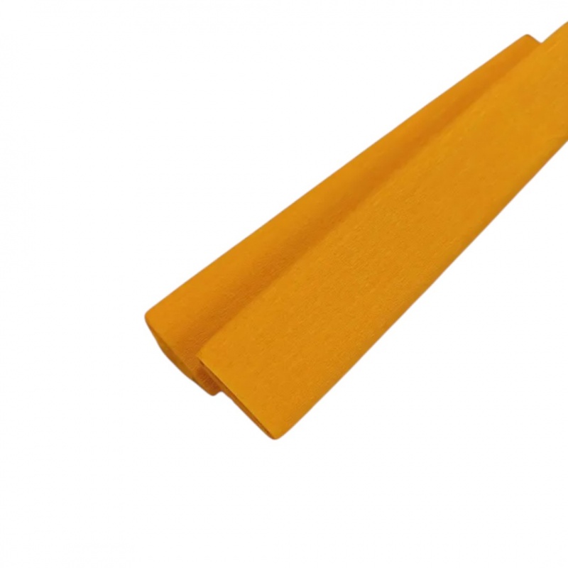 BIBUŁA MARSZCZONA 50x200cm J. POMARAŃCZOWA 10szt, Bibuła, krepina, Plastyka