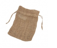 Worek jutowy ze ściągaczem, szer.10cm/wys.15cm