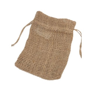 Worek jutowy ze ściągaczem, szer.10cm/wys.15cm, Juta, Art. dekoracyjne i prezentowe