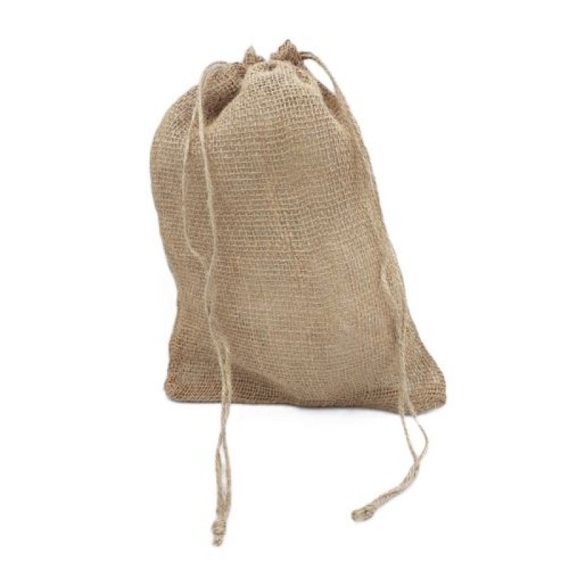 Worek jutowy ze ściągaczem, szer.25cm/wys.35cm, Juta, Art. dekoracyjne i prezentowe