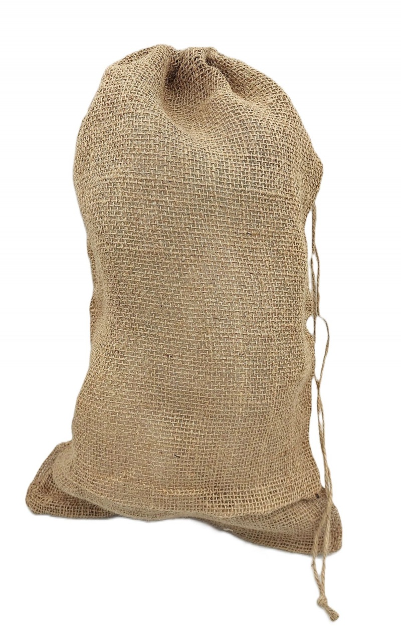 Worek jutowy ze ściągaczem, szer.40cm/wys.60cm, Juta, Art. dekoracyjne i prezentowe