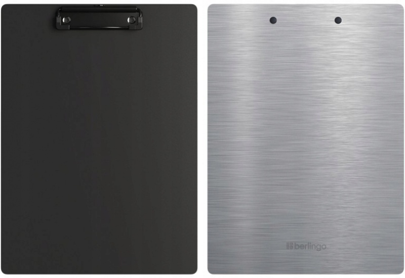 BERLINGO CLIPBOARD "Steel&Style" A4 SREBRNY BERLINGO CLIPBOARD "Steel&Style" A4 SREBRNY, Deski i teczki z klipem, Organizacja dokumentów