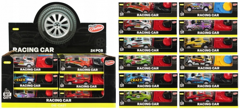 AUTO OSOBOWE Z WYRZUTNIĄ MEGA CREATIVE, Pojazdy, Zabawki