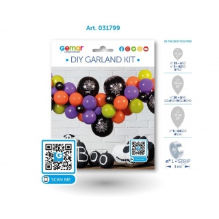 GIRLANDA BALONOWA HALLOWEEN 65szt., Balony, Art. na okazje i przyjęcia