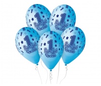 BALONY PREMIUM HEL MAM JUŻ ROCZEK 13" NIEB./5/ BALONY PREMIUM HEL MAM JUŻ ROCZEK 13" NIEB./5/