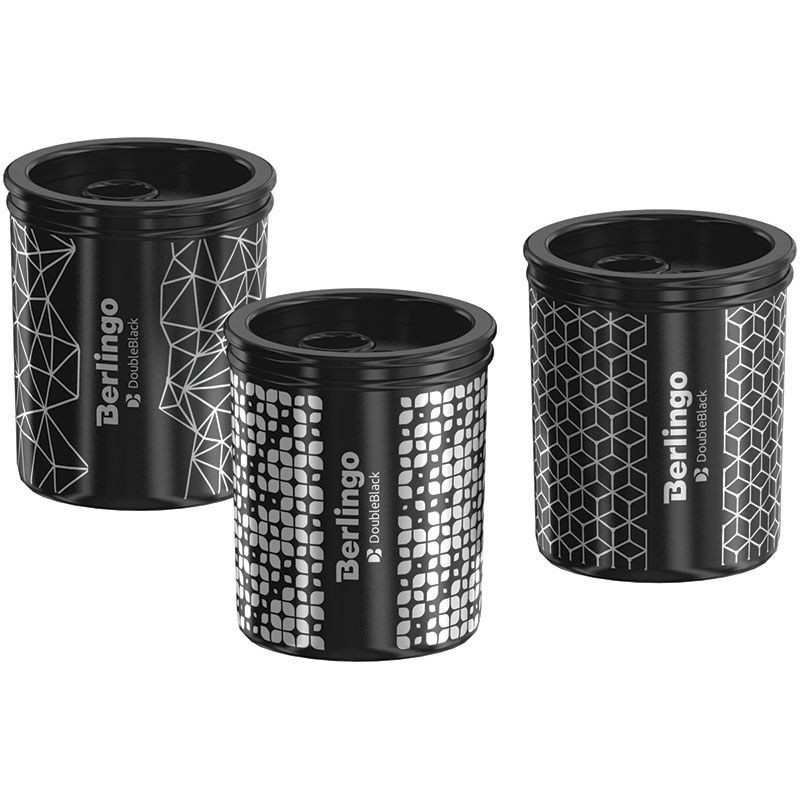 BERLINGO TEMPER.PLAST.Z POJEMN."DOUBLEBLACK" PODW., Temper&oacute;wki, Art. do pisania i korygowania