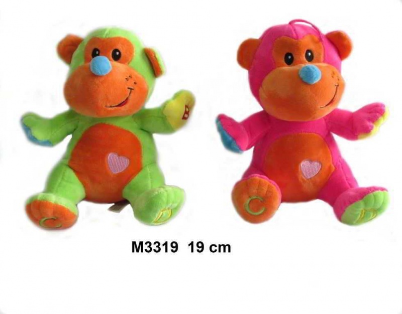 MAŁPA 2 KOL MIX* M3319, Maskotki, Zabawki