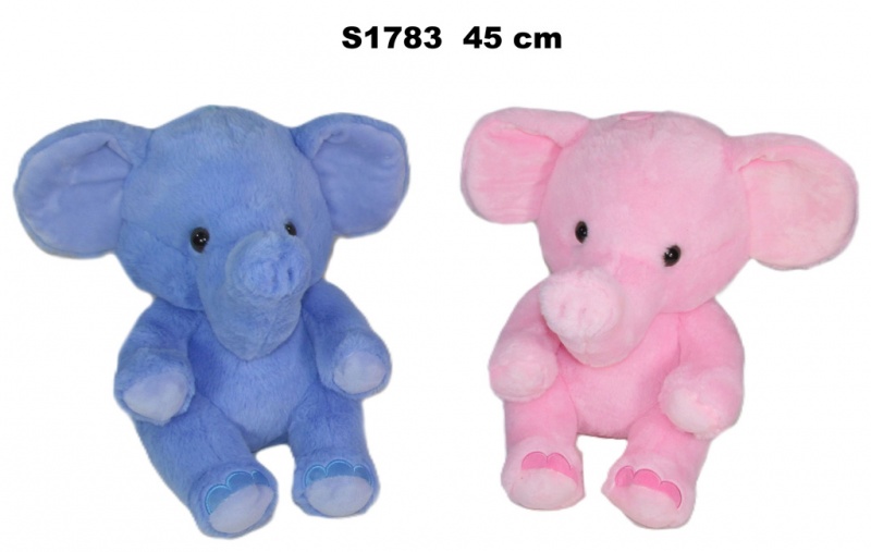 SLON 2 KOL 45 CM S1783, Maskotki, Zabawki