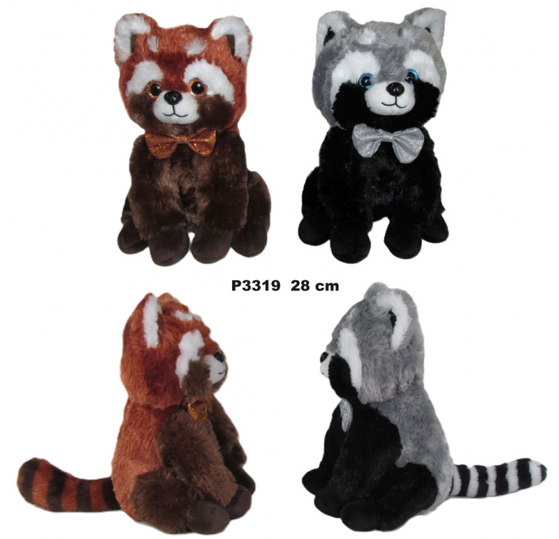 PANDA MIX 2 KOL 28 CM P3319, Maskotki, Zabawki
