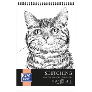 BLOK SZKICOWY OXFORD ARTISTIC NA SPIRALI A3 50K., Bloki, Zeszyty i bloki