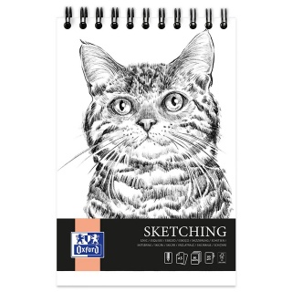 BLOK SZKICOWY OXFORD ARTISTIC NA SPIRALI A5 80K., Bloki, Zeszyty i bloki