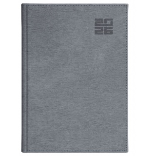 KALENDARZ ALUMINIUM STANDARD B5 TYGODN.SREBR.2026, Tygodniowe, Kalendarze