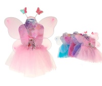 strój motylka, skrzydełka, spódniczka, opaska i różdżka, Kostiumy i dodatki, Art. na okazje i przyjęcia