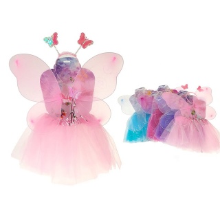 strój motylka, skrzydełka, spódniczka, opaska i różdżka, Kostiumy i dodatki, Art. na okazje i przyjęcia