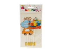 TOPPER*BR POJAZDY 600 14x27cm; 12/600, Dekoracje, ozdoby, Art. na okazje i przyjęcia