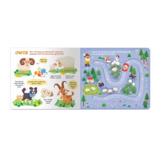 Zwierzątka na wsi. Labirynty z ruchomymi elementam, Do czytania, Książeczki