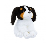 PLUSZOWY PIES SIEDZĄCY WHITE-BLACK 3953