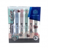 Zakreślacze z łapkami ASTRAPEN ANIMALS CHOCO 6 KOL, Zakreślacze, Art. do pisania i korygowania