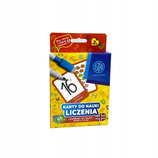KARTY EDUKACYJNE PISZ I ŚCIERAJ ASTRAFUN, Edukacyjne, Zabawki