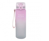 Bidon AQUA PURE by ASTRA 600ml.pink/grey, Bidony, Bidony i śniadaniówki