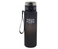 Bidon AQUA PURE by ASTRA 600ml.grey/black, Bidony, Bidony i śniadaniówki