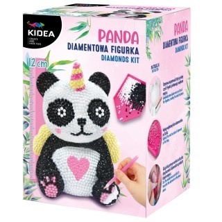 DIAMENTOWA FIGURKA PANDA KIDEA, Zestawy kreatywne, Art. kreatywne