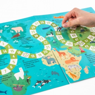 GDZIE ONE ŻYJĄ? ZWIERZĘTA ŚWIATA + GRA KIDEA, Zestawy kreatywne, Art. kreatywne