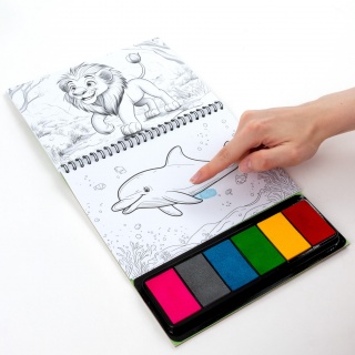 KOLOROWE ODCISKI KREATYWNE ZOO KIDEA, Kreatywne, Zabawki