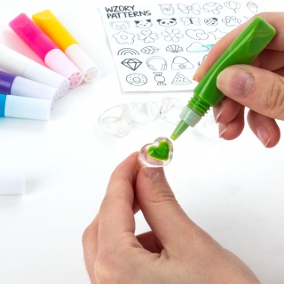 PIERŚCIONKI DO OZDABIANIA KIDEA, Kreatywne, Zabawki