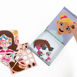 ŚMIESZNE BUZIE MAGNETYCZNE STYLIZACJE KIDEA, Kreatywne, Zabawki