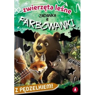 FARBOWANKI ZWIERZĘTA LEŚNE, Kolorowanki, Książeczki