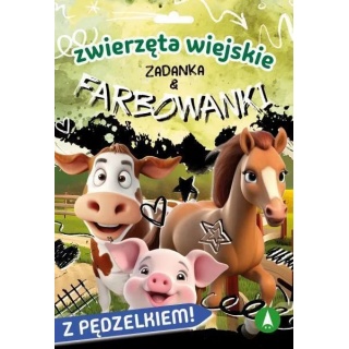 FARBOWANKI ZWIERZĘTA WIEJSKIE, Kolorowanki, Książeczki