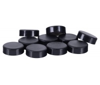 Magnesy do tablic Q-CONNECT, okrągłe, 20mm, 10szt, czarne, Bloki, magnesy, gąbki, spraye do tablic, Prezentacja