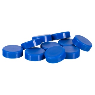 Magnesy do tablic Q-CONNECT, okrągłe, 20mm, 10szt, niebieskie, Bloki, magnesy, gąbki, spraye do tablic, Prezentacja