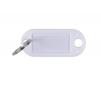 Key chains Q-CONNECT, 50×22mm, 100 szt., white