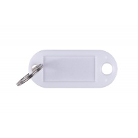 Zawieszki na klucze Q-CONNECT, 50x22mm, 100 szt., białe, Szafki na klucze, Wyposażenie biura