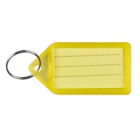 Zawieszki na klucze Q-CONNECT, 55x30mm, 40 szt., żółte, Szafki na klucze, Wyposażenie biura