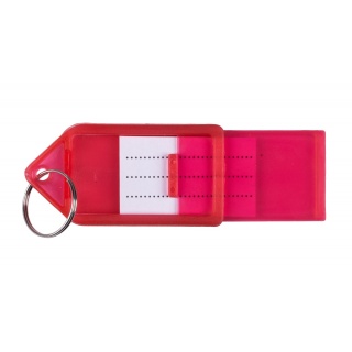 Zawieszki na klucze Q-CONNECT, 55x30mm, 40 szt., czerwone, Szafki na klucze, Wyposażenie biura