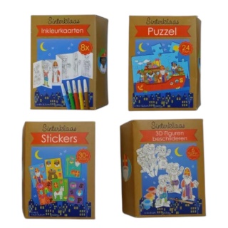 ŚWIĄTECZNE  MINI PUZZLE, KOLOROWANKA, NAKLEJKI, Mini, Puzzle