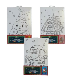 MALOWANIE PO NUMERACH ŚWIĄTECZNE PODOBRAZIE 30x19, Zestawy kreatywne, Art. kreatywne