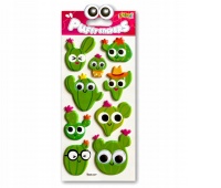 Kolori Naklejki Puffy SWP-2405 Cacti Eyes, Naklejki, Art. kreatywne