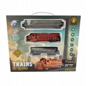 KOLEJKA NA BATERIE 0853, Kolejki, tory wyścigowe, parkingi, Zabawki