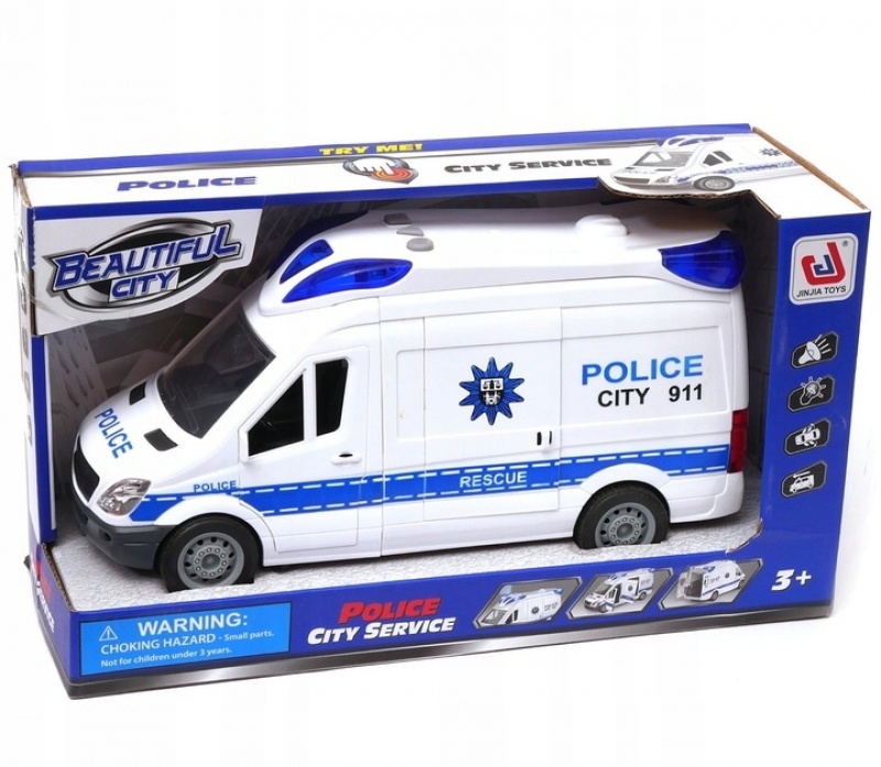 SAMOCH&Oacute;D POLICYJNY NA BATERIE 7999, Pojazdy, Zabawki